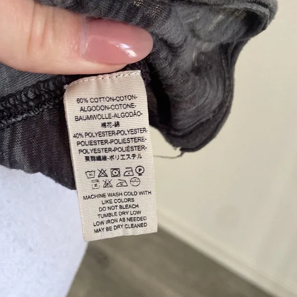 Free People FREE WITH ANY PURCHASE camo tee shirt sleeve camouflage top medium - Picture 7 of 14